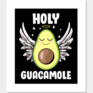 Holy Guacamole Avocado Lovers Cute Love Avocado Funny Vegans Posters and Art